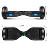 Image of Smart Electric Self Balancing Scooter 6.5″ – Black LED lights Style [Free Carry Bag & Bluetooth]