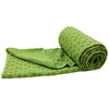 Image of Green Non-slip Yoga Towel Mat Eco-friendly Large Blanket And Mesh Carry Bag