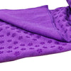 Image of Purple Non-slip Yoga Towel Mat Eco-friendly Large Blanket And Mesh Carry Bag