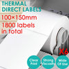Image of Direct Thermal 100x150mm 4x6 Printing Post Labels Roll Fastway Startrack eParcel